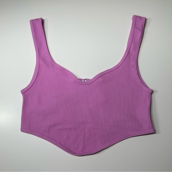 NWT | Zara | Seamless Corset Tank Crop Top | Pink | Various - Picture 3 of 10